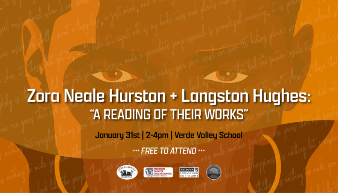 Arts Academy of Sedona presents Zora Hurston and Langston Hughes; A Reading of their Works