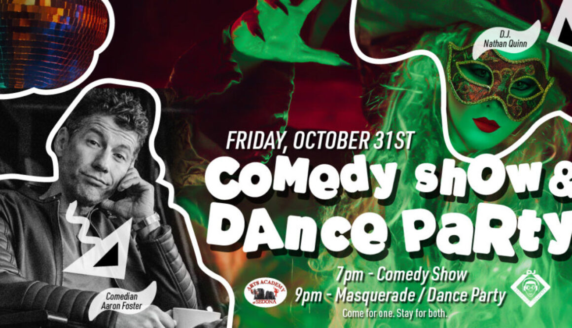 Comedian Aaron Foster and D.J. Nathan Quinn join for this halloween event.