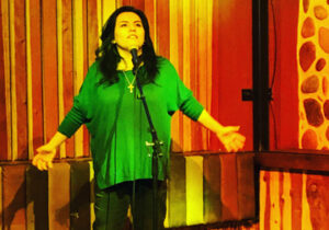 Cierra Renee Miranda, Comedian, Fallin into Laughter show in Sedona, AZ.